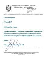 Letter of Appointment