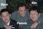 Dr Jae Sang Byun, Professor Sava Perovic, Dr Kim Jin Hong